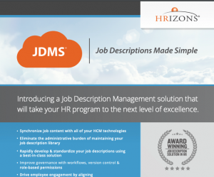 Job Descriptions Made Simple HRIZONS infographic