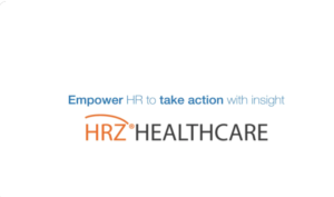 Empower HR to take action with insight HRZ HEALTHCARE logo
